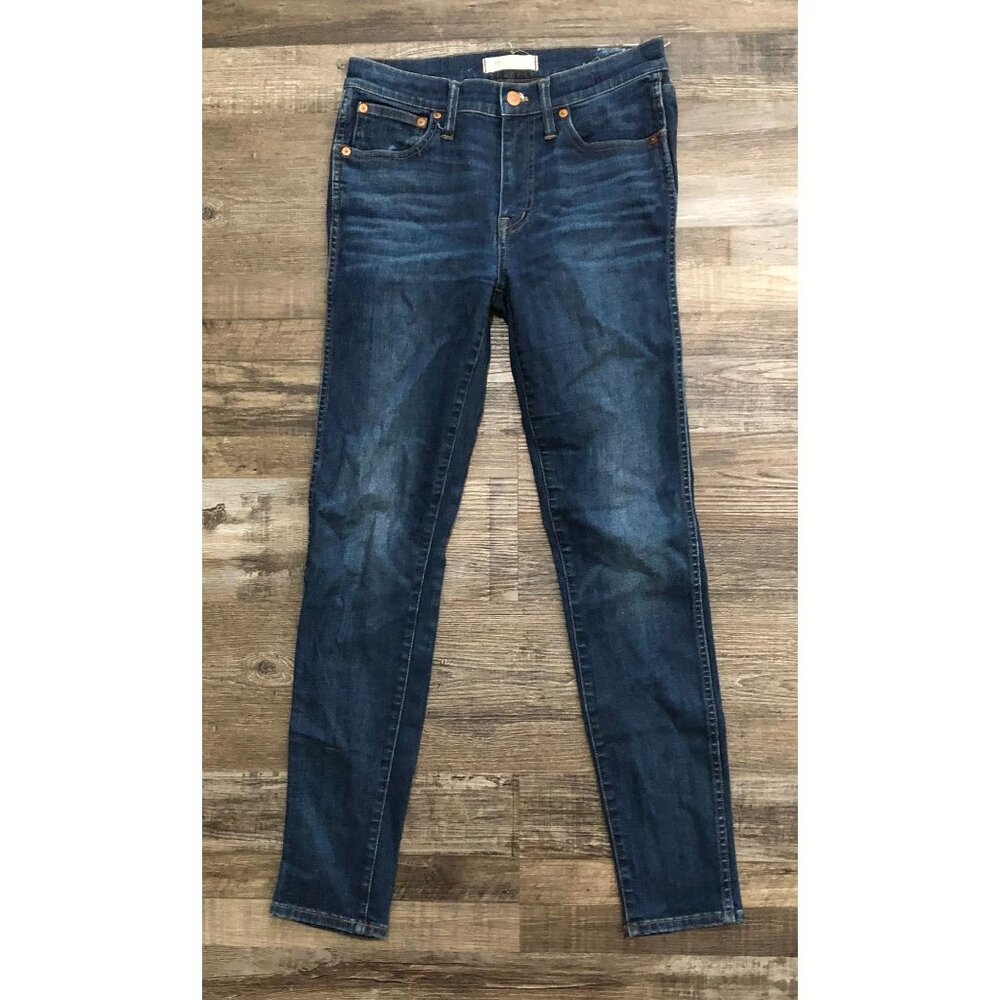 Maxwell Womens 27 Waist Dark Wash Stretch Skinny Blue Jeans